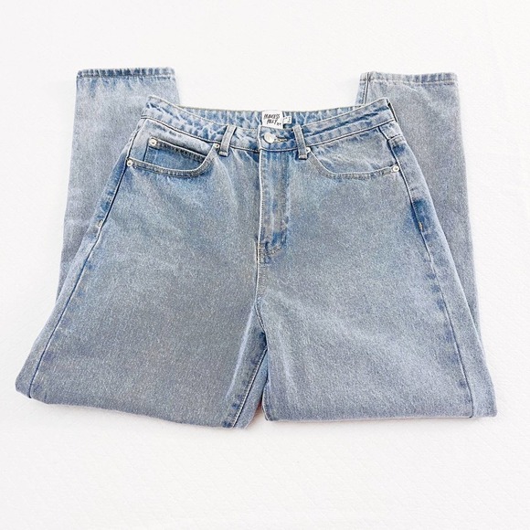 Princess Polly Light Wash Denim Jeans SZ8 - Picture 2 of 8